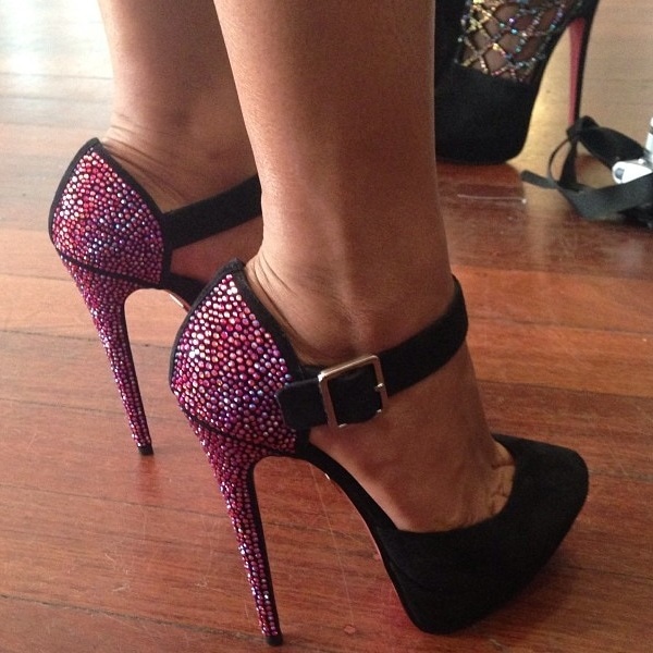 Crystal-Encrusted 'Sienna' Pumps