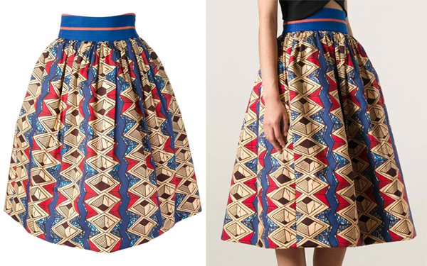 Stella Jean Iris Printed Skirt