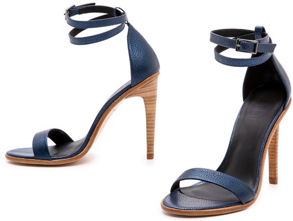 Tibi Amber Single Band Sandals Blue