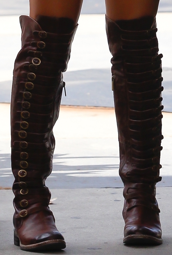 Vanessa Hudgens wearing Area Forte '4014' over-the-knee boots