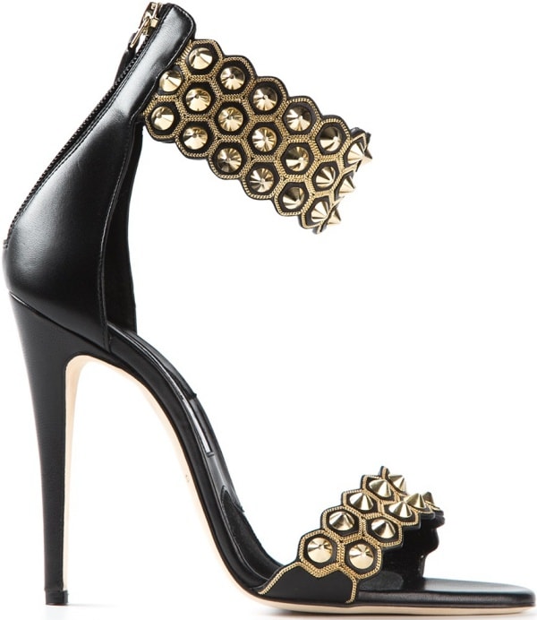 Brian Atwood "Abell" Sandals in Black