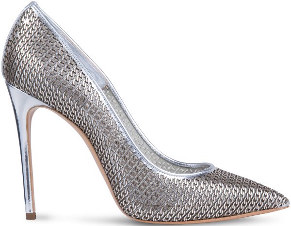 Casadei "Barbarella" Pumps in Silver