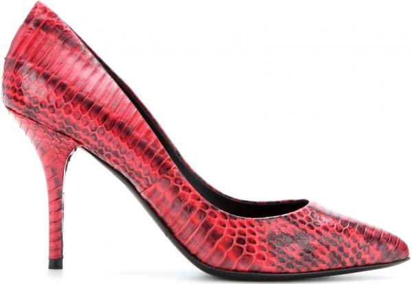 Dolce & Gabbana "Bellucci" Snakeskin Pumps