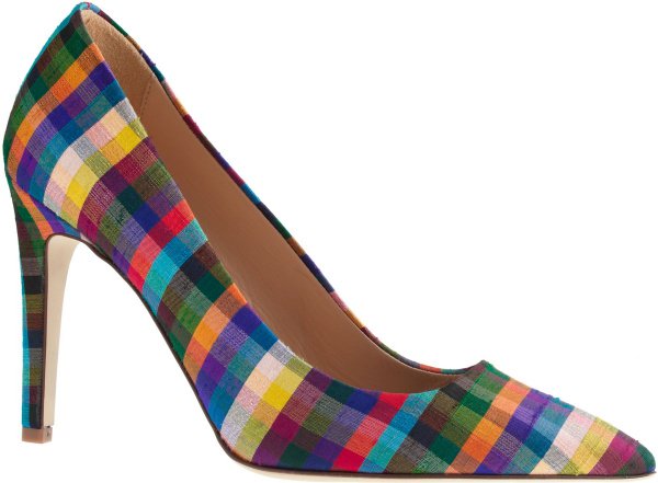 J. Crew "Falsetto" Plaid Pumps