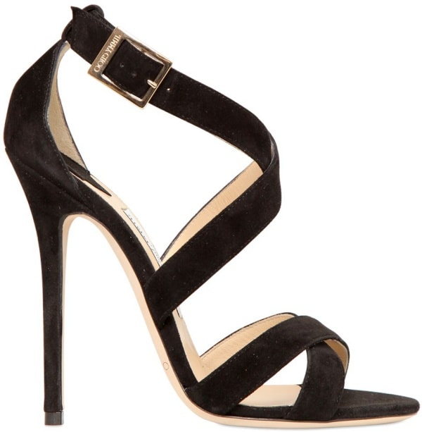 Jimmy Choo "Xenia" Sandals in Black