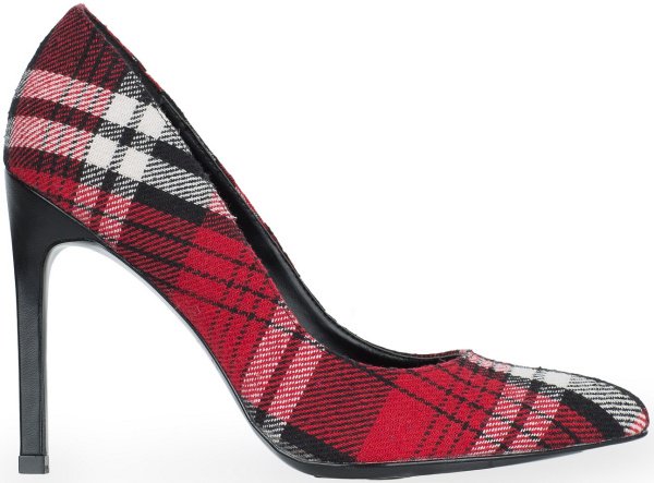 Mango Plaid Pumps