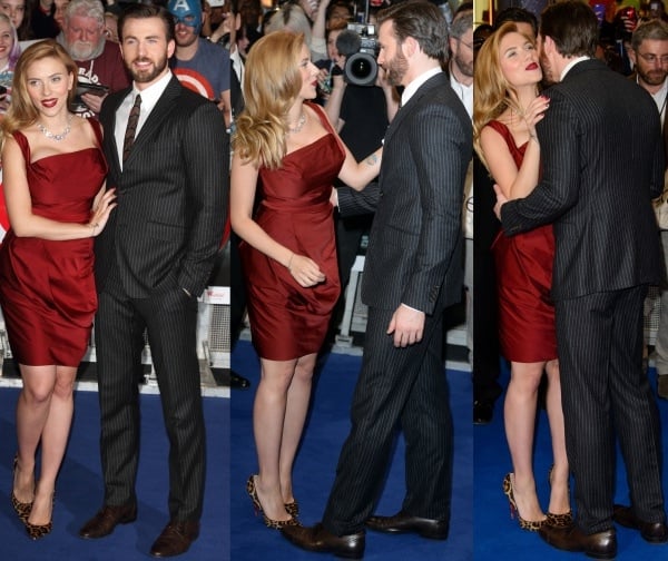 Scarlett Johansson and Chris Evans