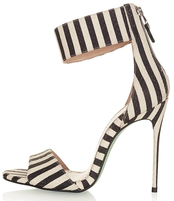 topshop malibu striped sandals