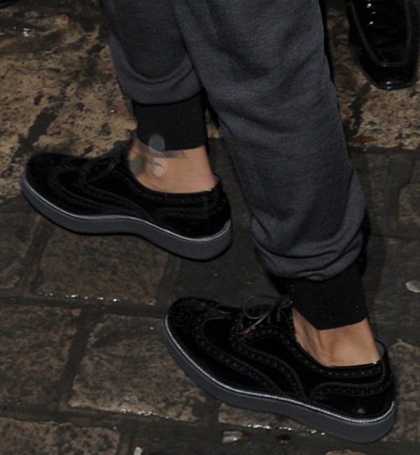 Rihanna's Oxfords for the Lanvin show