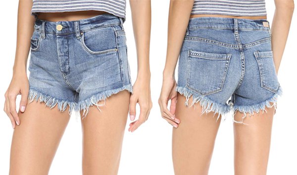 Blank Denim Cutoff Shorts in Jland