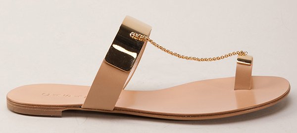 Casadei Gold Plated Sandals Beige