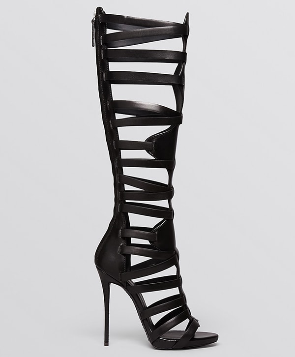 Coline Knee-High Gladiator Sandals Worn by Rita Ora