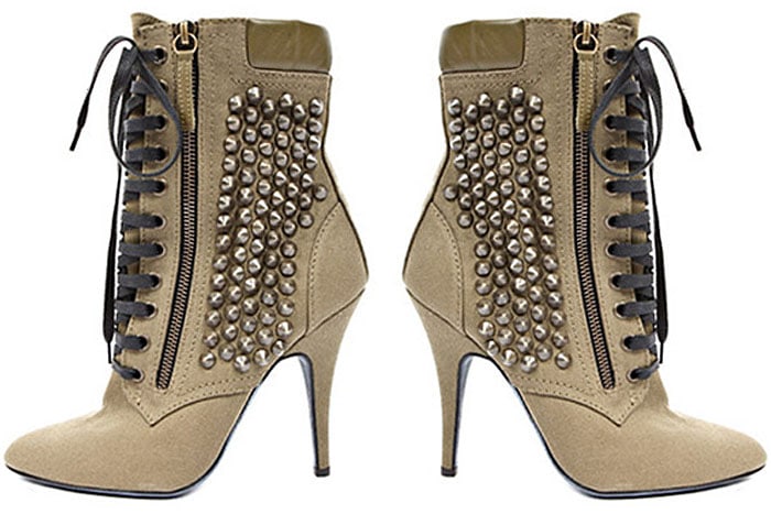 Giuseppe Zanotti for Balmain Studded Military Booties