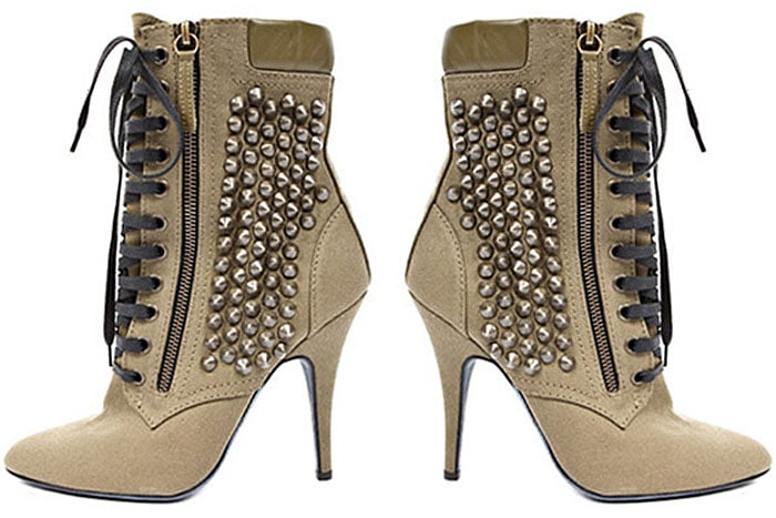 Giuseppe Zanotti for Balmain Studded Military Booties