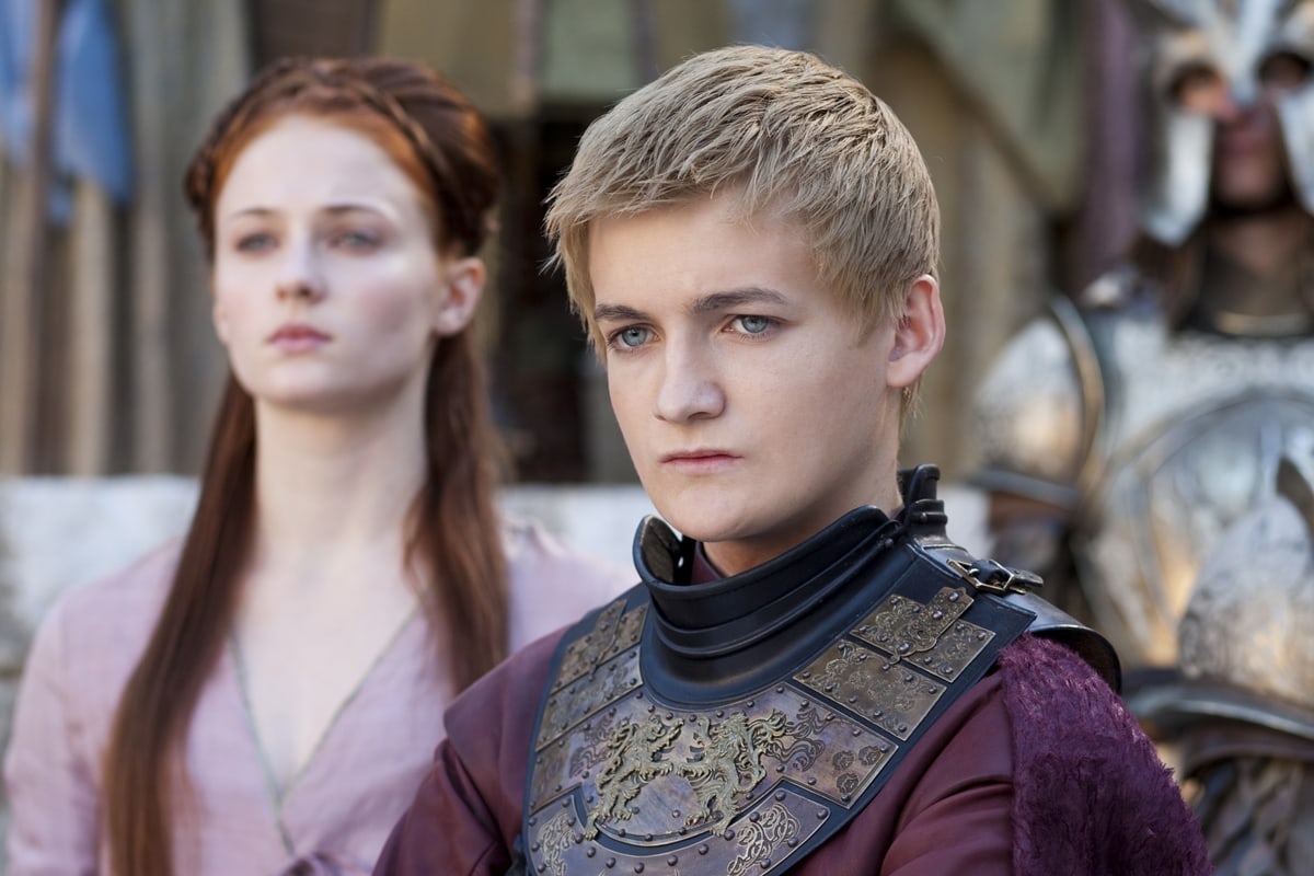 Game Of Thrones star Sophie Turner with screen husband-to-be Jack Gleeson