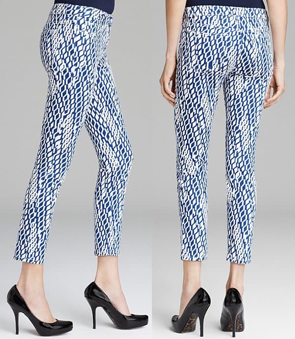 Joe's Jeans "High Water" Skinny Jeans in Geometric Print