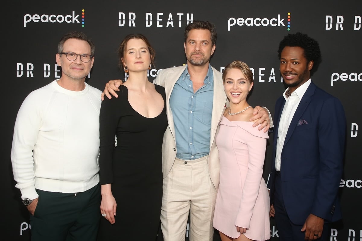 Christian Slater, Grace Gummer, Joshua Jackson, AnnaSophia Robb, and Hubert Point-Du Jour at the Dr. Death exclusive screening event