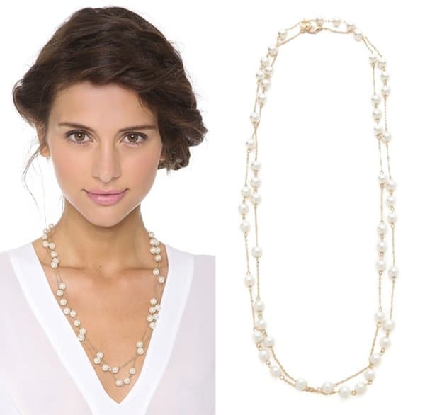Juliet & Company Long Pearl Wrap Necklace