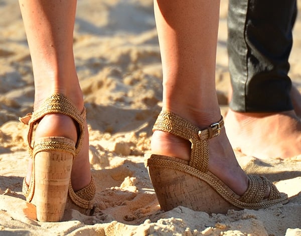 Kate Middleton wearing Stuart Weitzman Minx wedge sandals