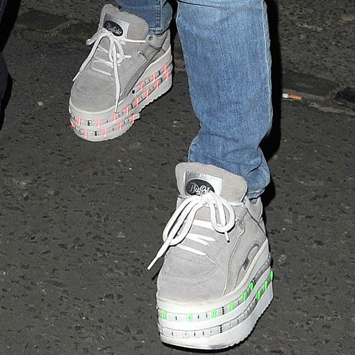 Lily Allen's Topshop x Ashish "Buffalo" platform sneakers