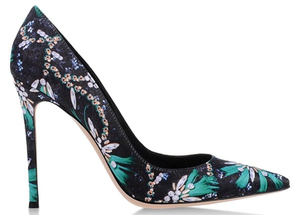 Mary Katrantzou x Gianvito Rossi "Lisa" Floral Pumps