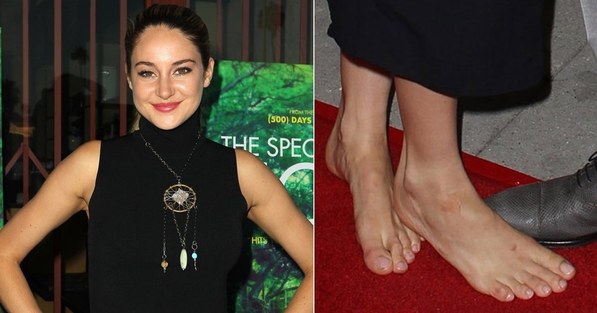Shailene Woodley Goes Barefoot on the "Divergent" Red Carpet.