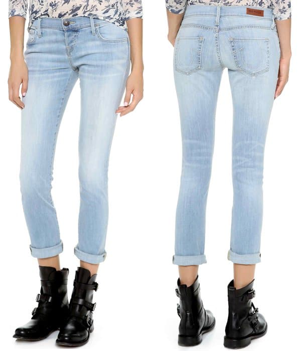 True Religion Leona Rolled Crop Skinny Jeans