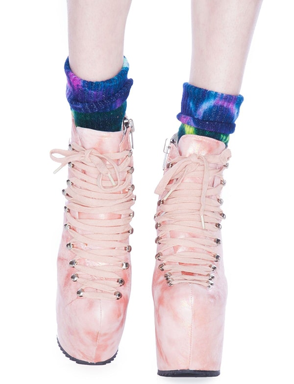 Unif The Hellbound Platform Shoes Mermaid Pink