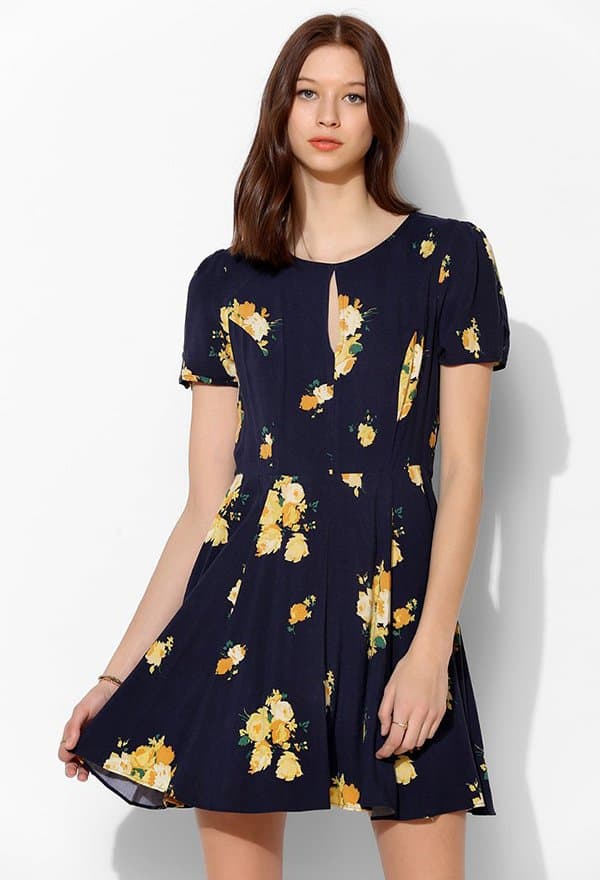 Urban Outfitters Ruby Keyhole Fit & Flare Dress1