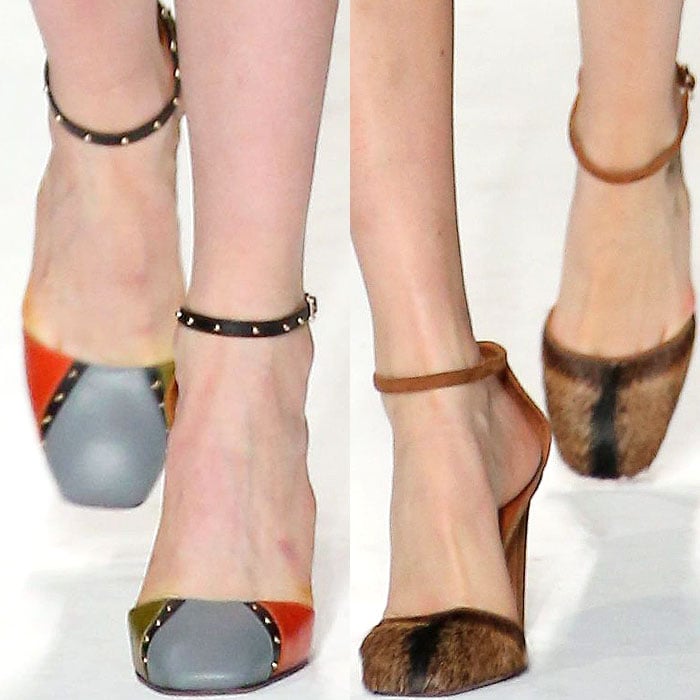 Valentino fall 2014 shoes presented during Paris Fashion Week Womenswear Fall/Winter 2014–2015