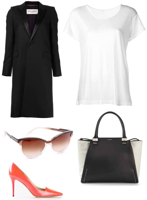 Chic outfit to wear with jeans inspired by Victoria Beckham