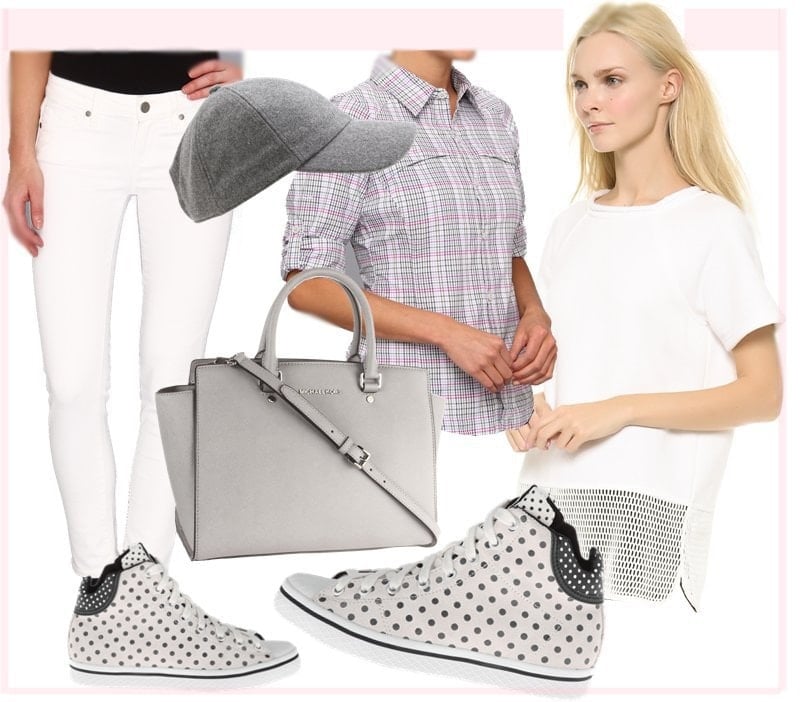 How to steal Karolina's uber cool and preppy all-white ensemble