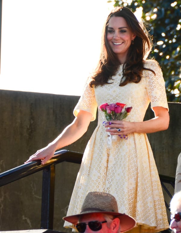Catherine, Duchess of Cambridge, looks radiant in a lemon yellow Rebecca English dress during her visit to Taronga Zoo in Sydney