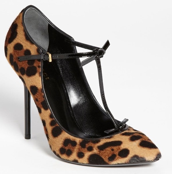 Gucci Beverly Leopard-Print Pumps