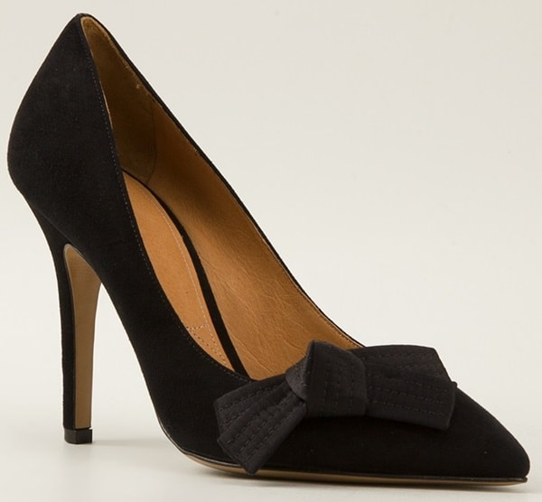 Isabel Marant "Poppy" Bow-Detailed Pumps in Black