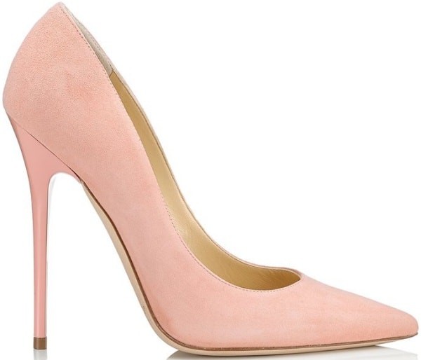 Jimmy Choo "Anouk" Pumps in Sorbet Suede