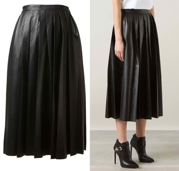 BLK DNM Pleated Midi Skirt