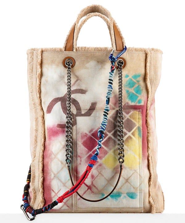 Handbag from Chanel’s spray-painted ‘Graffiti’ collection