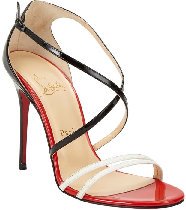 Christian Louboutin Gwynitta Crisscross Strap Sandal