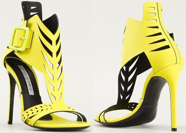 Gianmarco Lorenzi Perforated High-Heel Sandals