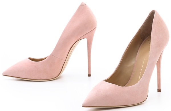 Velvety suede pumps from Giuseppe Zanotti