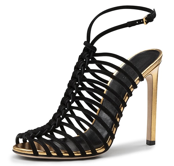 Gucci Angelique Corded Suede Sandals