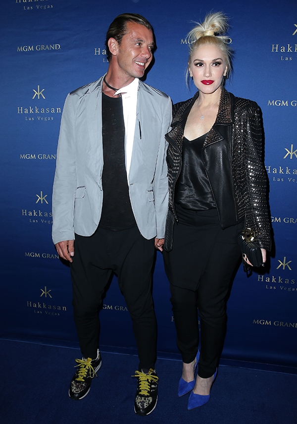 Gavin Rossdale and Gwen Stefani at Hakkasan Las Vegas' first-anniversary celebration inside MGM Grand Hotel & Casino