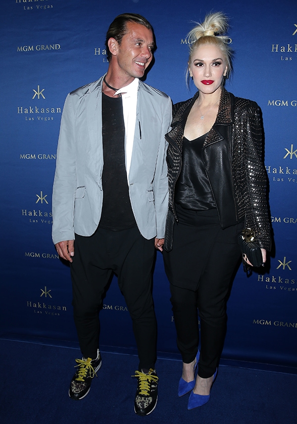 Gavin Rossdale and Gwen Stefani at Hakkasan Las Vegas' first anniversary celebration inside MGM Grand Hotel & Casino in Las Vegas on April 26, 2014