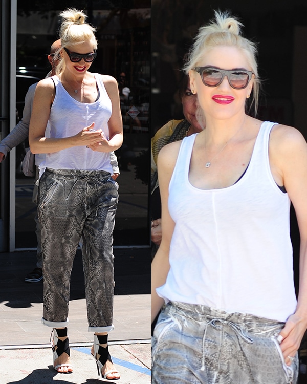 Gwen Stefani leaving a nail salon in West Hollywood