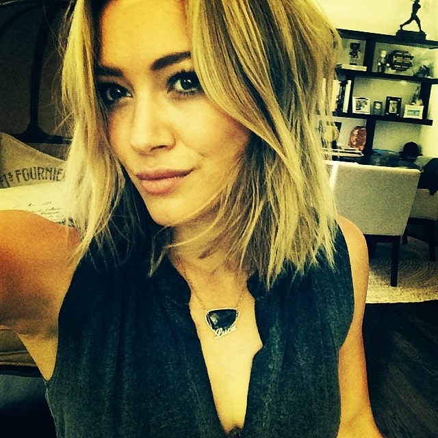 Hilary Duff's Instagram selfie of her new shorter hairdo