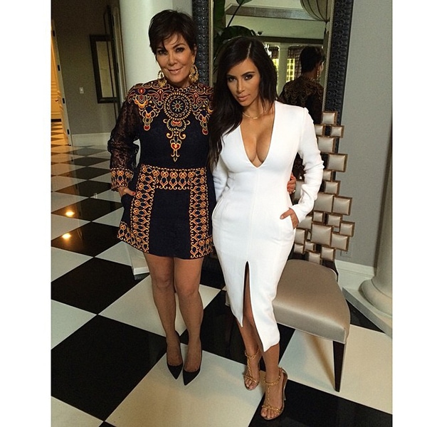 Kim Kardashian and her beautiful mom Kris Jenner