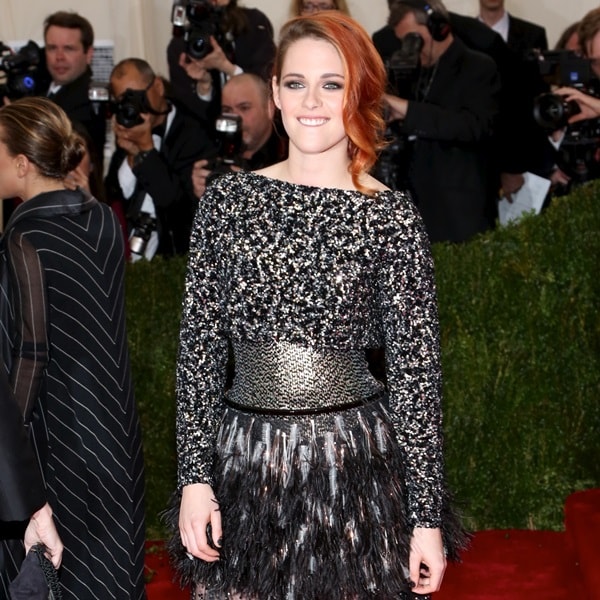 Kristen Stewart turned heads with an avant-garde Spring 2014 Couture ensemble at the "Charles James: Beyond Fashion" Costume Institute Gala at the Metropolitan Museum of Art