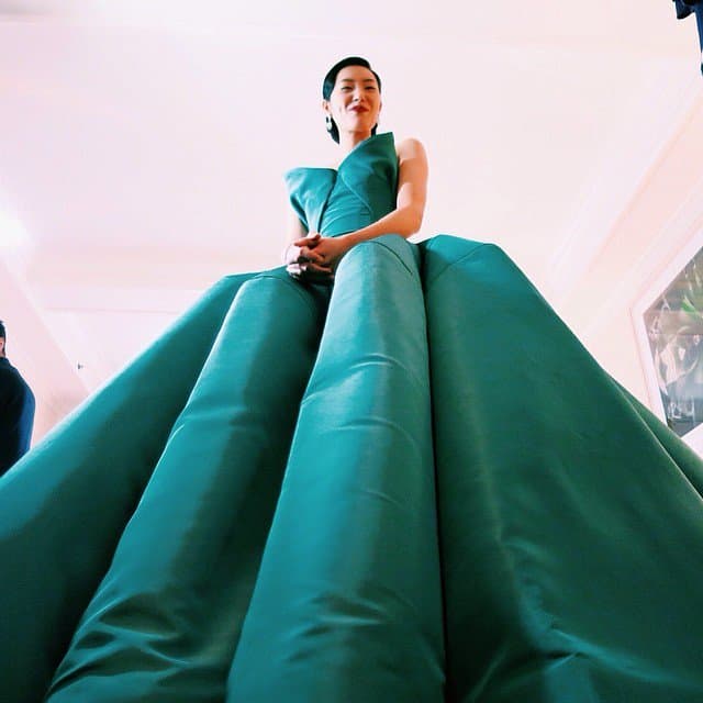 Liu Wen attends the 'Charles James: Beyond Fashion' Costume Institute Gala held at the Metropolitan Museum of Art on May 5, 2014 in New York City