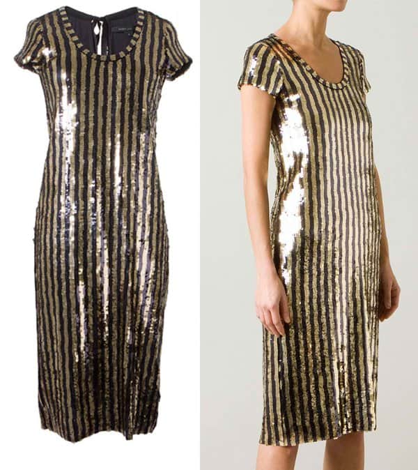 Marc Jacobs Striped Sequin Dress